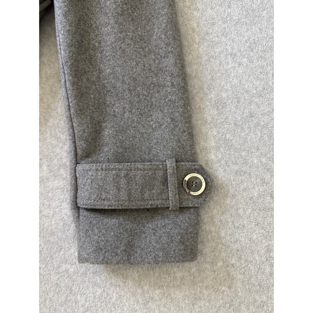 Calvin Klein Wool Blend Belted Wrap Coat – Gray – Size Medium - Picture 9 of 12